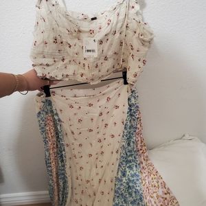 FREE PEOPLE Matching Set- Skirt & Top
